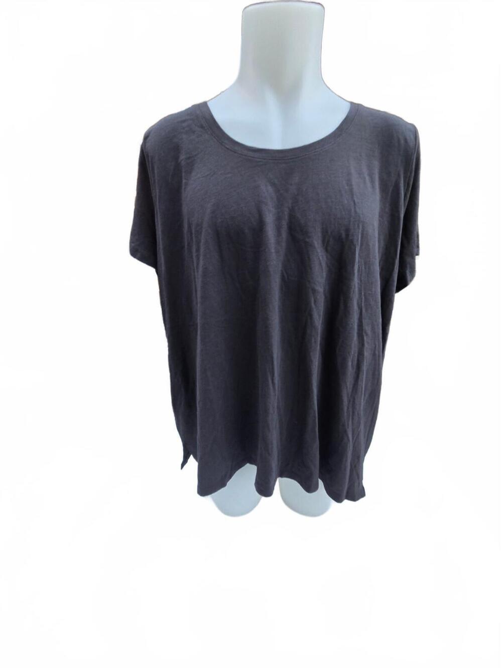 NEW Black Oversized T-Shirt Minimalist Casual Grunge Relaxed Fit Tee 2X